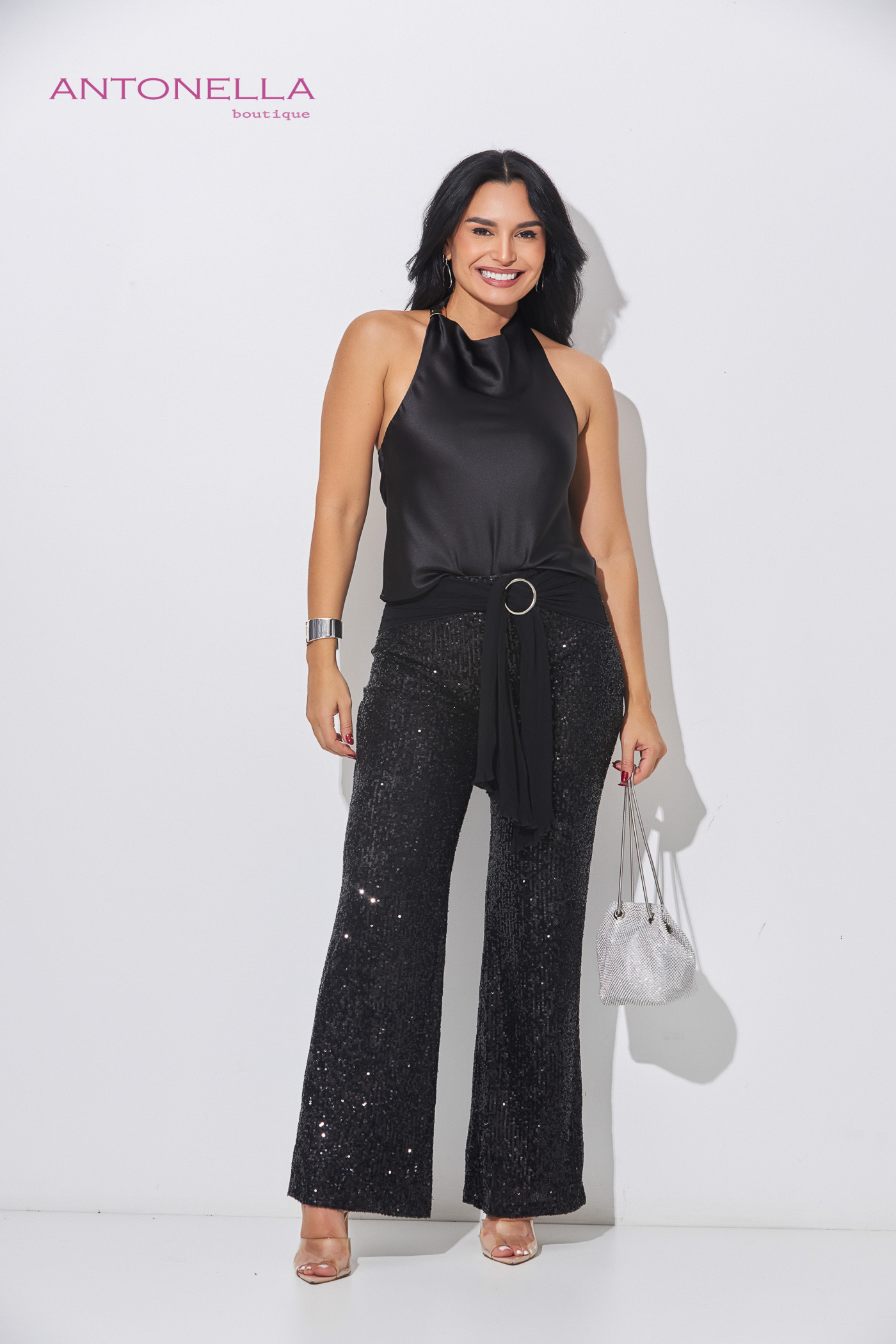 Pantalón Negro Lentejuelas